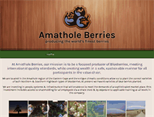 Tablet Screenshot of amatholeberries.co.za